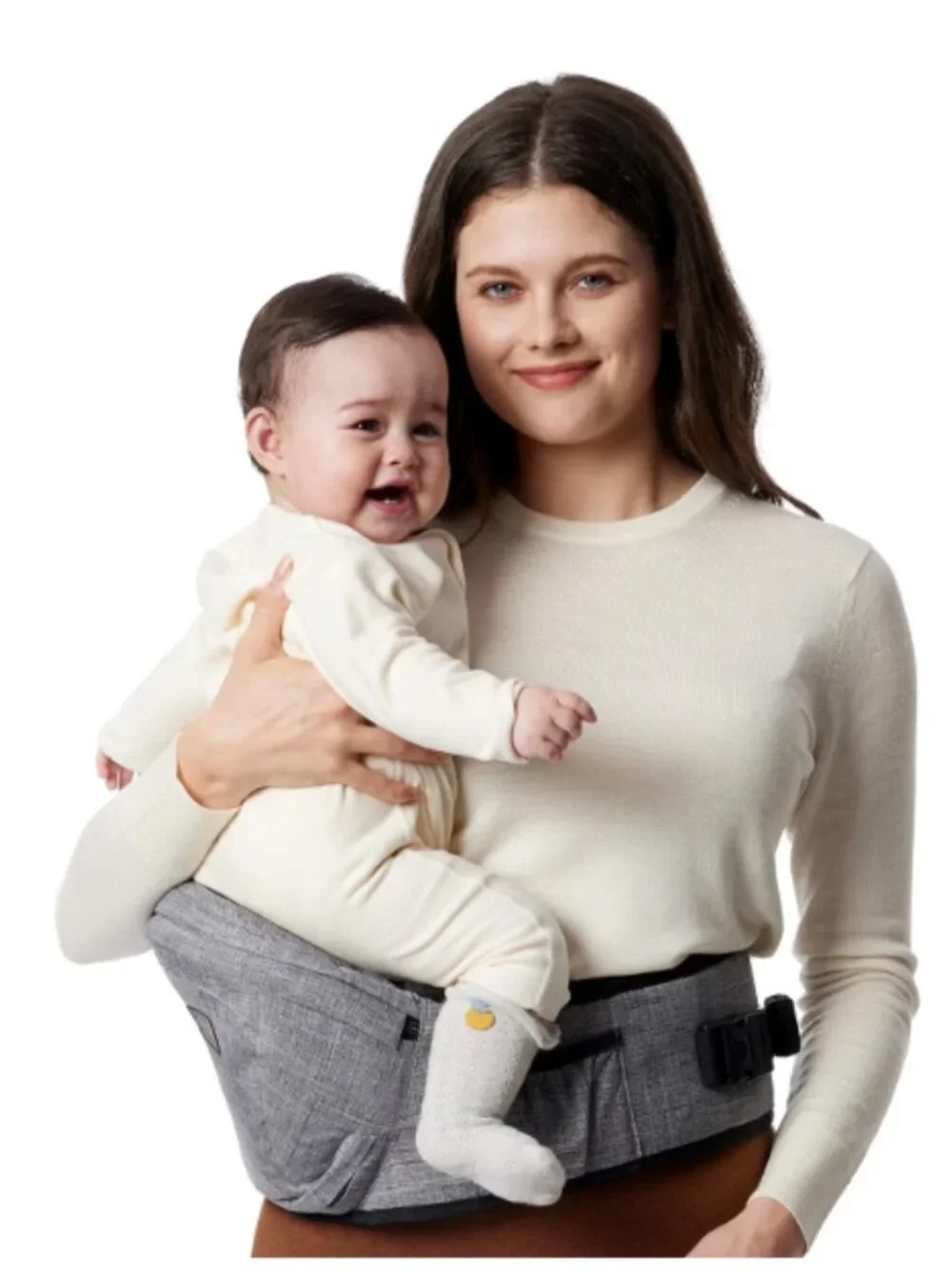 Momcozy Baby Hip Seat Carrier (Heather Gray)